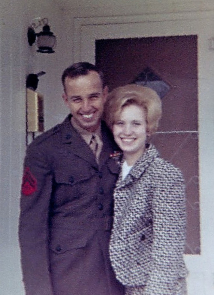 Derl and Marilyn together before he shipped out