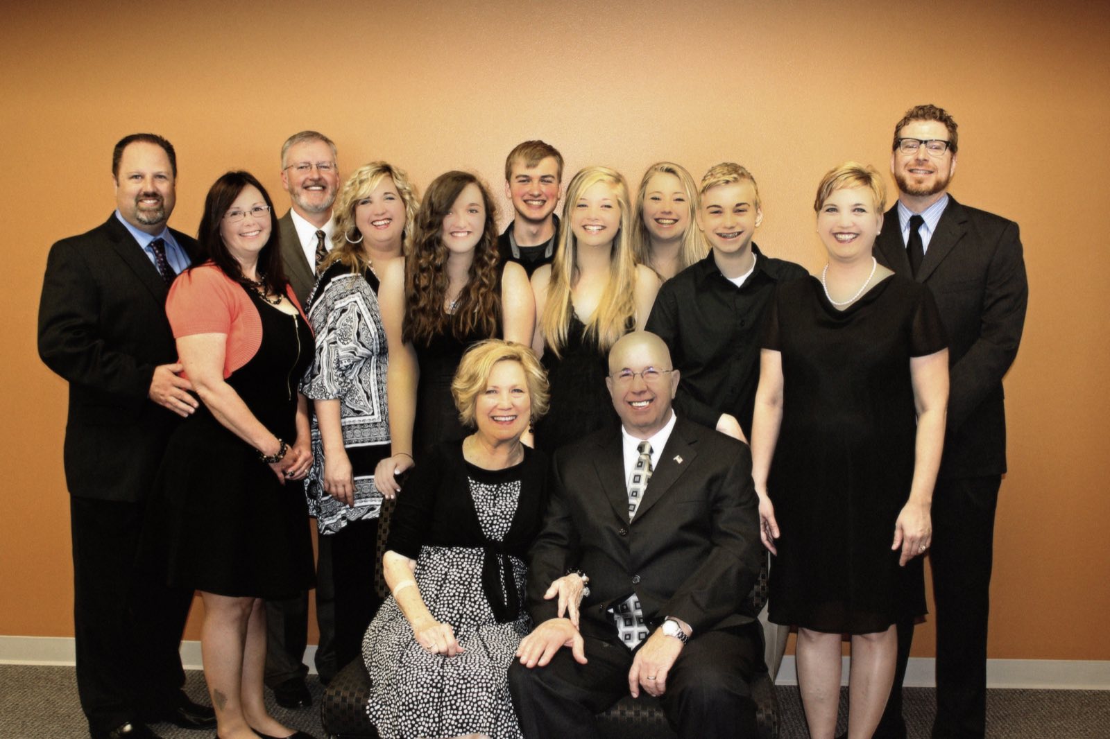The extended Horn family, formal portrait